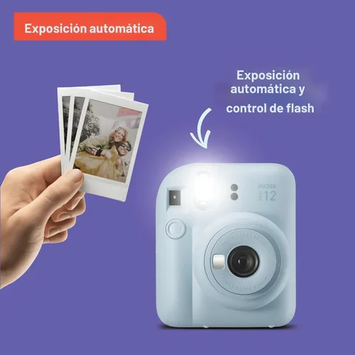 Vista 4 de Fujifilm Cámara instantánea Instax Mini 12 (rosa flor) (renovada)