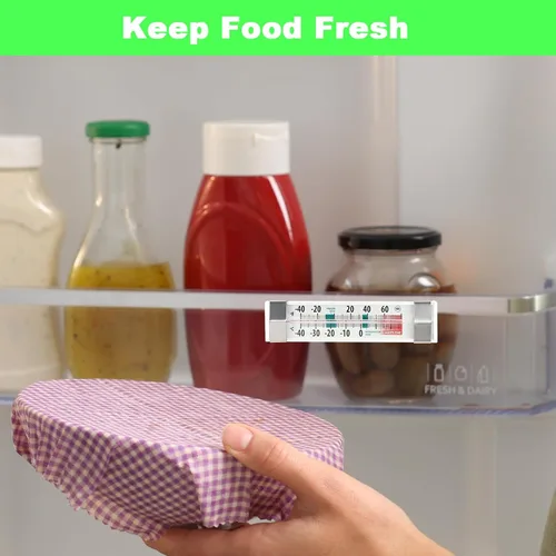 Vista 7 de Paquete de 9 termómetros para refrigerador, congelador, impermeable, analógico, esfera grande, preciso, fácil de leer, amplio rango de -40°F a 80°F
