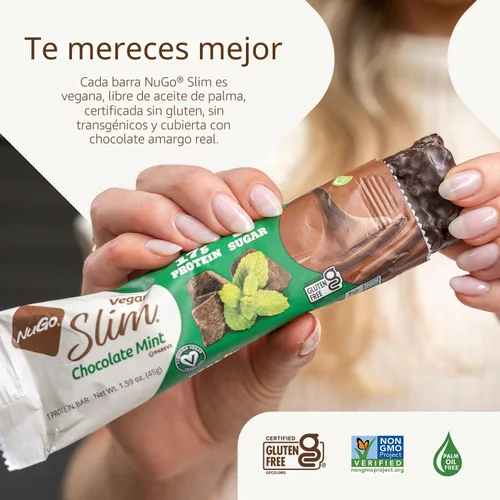Vista 8 de NuGo Variedad delgada - Brownie Crunch 12 barras y trufa de frambuesa 12 barras, baja en carbohidratos netos, apto para dieta cetogénica, sin