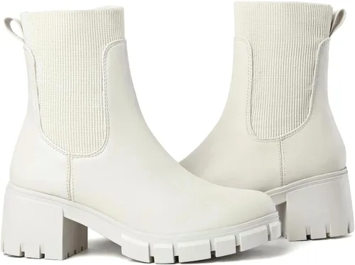 Vista 7 de GOUPSKY Botines Chelsea para mujer, suela de lengüeta, cómodos, sin cordones, elásticos