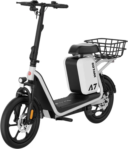 Vista 12 de Gotrax 12"/14"/16" Electric Scooter with Seat for Adults&Teens, Max 25Miles Negro