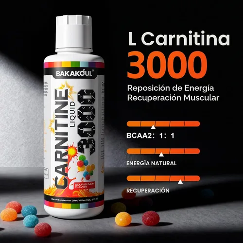 Vista 7 de Suplemento Líquido de L-Carnitina 3000 mg, con Suplementos Deportivos BCAA, Ayuda a Apoyar el Aumento de Energía, Apoyo Muscular, Fórmula Eficiente