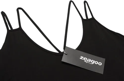 Vista 3 de Zeagoo - Camiseta sin mangas para mujer, cuello en V, informal, sexy