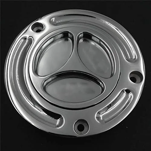 Vista 4 de MT249-060 - Tapa de gasolina cromada para motocicleta, sin llave, compatible con CBR 1000R/ 599 / CB600F/ST1300/Super Hawk/Blackbird/Interceptor