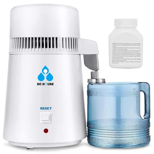 Vista 11 de DC HOUSE 1 Gallon Water Distiller Machine, 750W 4L Pure Distilled Water Maker Machine with Container for Home Countertop Table Desktop, Drinking