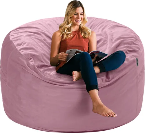 Vista 66 de HABUTWAY Silla de Puf de 2 Pies, Puf de 2' de Sillones Pequeños con Relleno, Silla de Puf en Forma de Lágrima de Terciopelo Ultra Suave con Funda