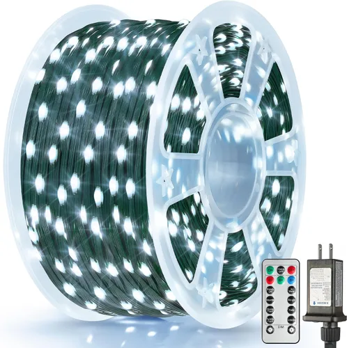Vista 8 de Larkvue - Tira de luces de 344 pies con 1050 LEDs y control remoto, luces de hadas regulables con 8 modos, temporizador y función de memoria