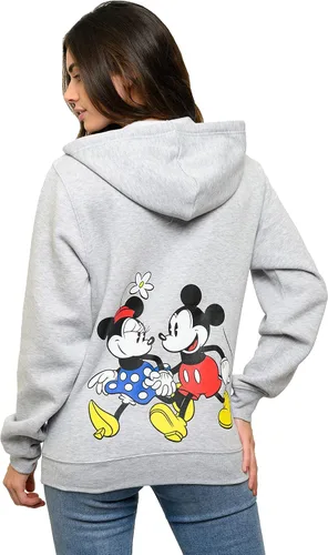 Vista 2 de Disney Sudadera con capucha para mujer con estampado de Mickey Minnie Mouse