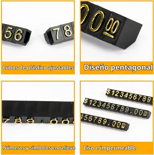 Vista 7 de Lesnala Kit de etiqueta de cubo de exhibición de precios de 40 sistemas