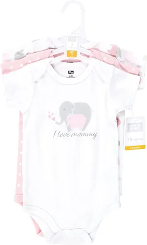 Vista 127 de Hudson Baby baby-girls Cotton Bodysuits 3-pack