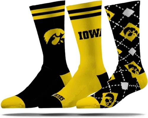 Vista 7 de Strideline Calcetines de vestir de la NCAA para hombre, colección Campus, paquete de 3, talla única