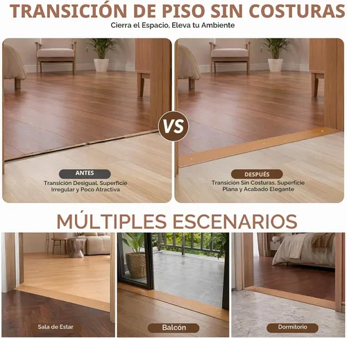 Vista 7 de 48" X 5" Aluminum Door Thresholds for Exterior Doors Threshold Strip