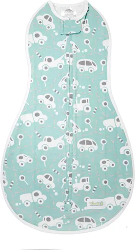 Vista 20 de Woombie Original Pink Blush Chevron One-Step manta de bebé, Pink Blush