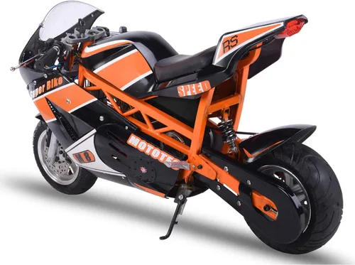 Vista 3 de MotoTec 1000w 48v superbici eléctrica en negro