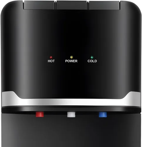 Vista 9 de Dispensador de enfriador de agua de carga superior de 5 galones, enfriador de agua fría y caliente, dispensador de bebidas, 3 ajustes de Negro