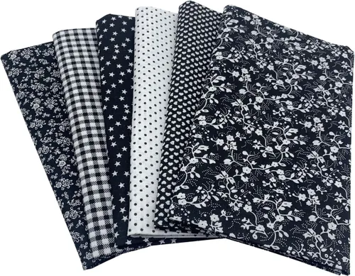 Vista 2 de aufodara 6 piezas de 19.6 x 31.4 pulgadas (19.7 in x 31.5 in) de tela de algodón precortada, rectangular, paquete de tela de algodón