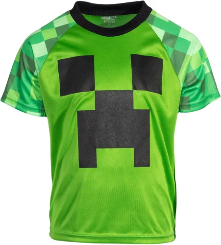 Vista 4 de Minecraft Camiseta estampada transpirable y pantalones cortos de malla transpirable de Mob Enemy