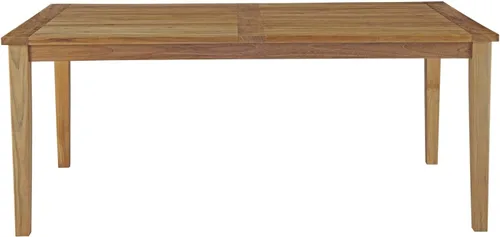 Vista 3 de Modway EEI-2717-NAT Marina Premium Grade A - Mesa de comedor de madera de teca para exteriores, 72 pulgadas, color natural