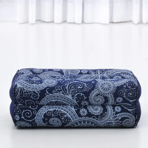 Vista 2 de Leewadee Bloque de yoga - Cojín de suelo para práctica de yoga, cojín de asiento de meditación para entrenamientos llenos de kapok CBT1 - Azul