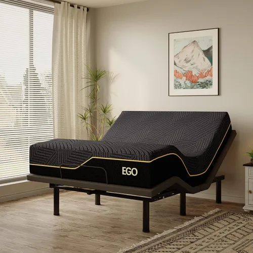 Vista 12 de MLILY EGOHOME - Base de cama ajustable individual XL con patas ajustables, base de cama eléctrica plegable de metal con control remoto inalámbrico