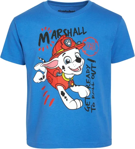 Vista 6 de Nickelodeon Camiseta de Paw Patrol para niños, paquete de 4 camisetas gráficas para niños y niñas, para niños pequeños (talla 2T-7)