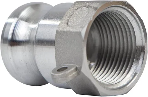 Vista 6 de 2 piezas de accesorios de bloqueo de leva de aluminio (1 pulgada Parte A) accesorios de manguera de ranura de leva, adaptador macho hembra NPT rosca