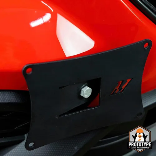 Vista 9 de Mishimoto Kit de reubicación de matrícula para Subaru WRX 2022+/Crosstrek
