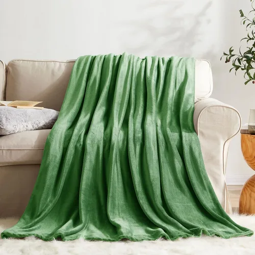Vista 8 de KMUSET Manta de Tiro Súper Suave Premium de Franela de Forro Polar Sedosa Tamaño de Tiro Beige Microfibra Manta Ligera para Uso en Todas