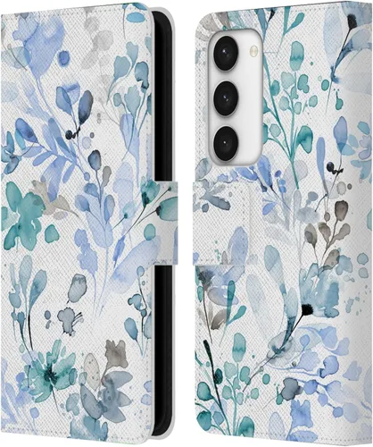 Vista 30 de Head Case Designs Officially Licensed Ninola Beige Wild Grasses Leather Wallet Case Compatible with Samsung Galaxy A07 4G