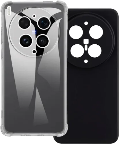 Vista 9 de Paquete de 2 fundas de TPU para Vivo X300 Ultra 5G - Transparente transparente + transparente