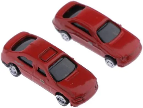 Vista 7 de LoveinDIY 30 unidades de autos miniatura surtidos para manualidades de diorama, escala Z 1:200, multicolor