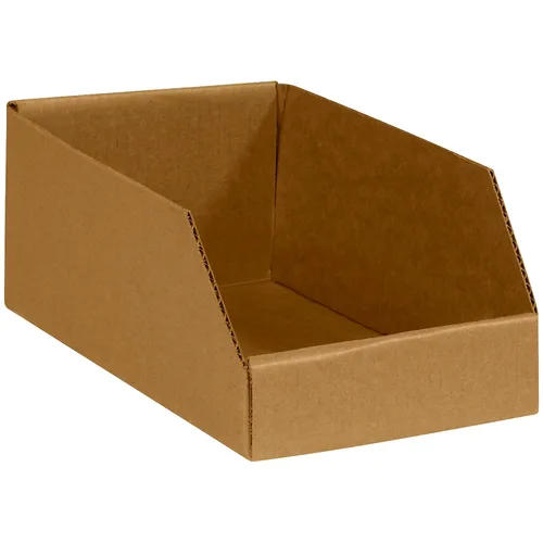 Vista 16 de Box USA BBINBIN29K Cajas de contenedores de tapa abierta, 2" x 9" x 4-1/2", kraft (paquete de 25)