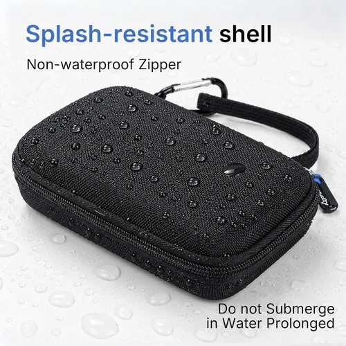 Vista 6 de Funda para computadora de vuelo ASA CX-3 - Avanzada electrónica E6B - Bolsa de almacenamiento protectora de viaje dura, solo caja (negro)