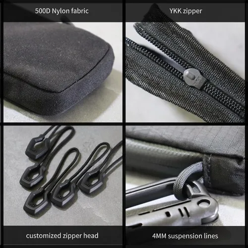 Vista 4 de Y-SHP MATRIX Carteras para hombre, cartera portátil para tarjetas para hombres, cartera pequeña y exquisita con llavero, monedero para hombres