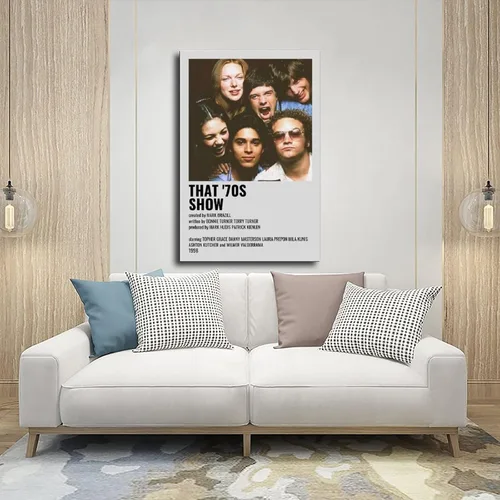 Vista 5 de That '70s Show Sitcom 3 - Póster en lienzo para decoración de pared, pintura para sala de estar, dormitorio, estilo sin marco, 12 x 18 pulgadas