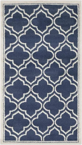 Vista 39 de Safavieh Amherst Collection Tapete AMT412A para interiores/exteriores de color marfil y verde claro, Polipropileno
