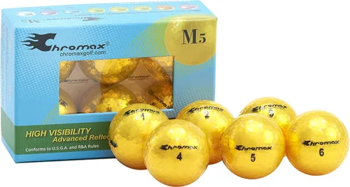 Vista 8 de Chromax Pelotas de golf metálicas de colores M5 (paquete de 6)