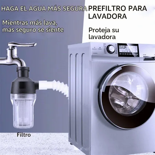 Vista 5 de Filtro de sedimentos giratorio, filtro de agua de sedimentos reutilizable, con pantalla de malla 250, junta y llave a prueba de fugas