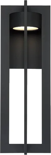 Vista 8 de Lámpara de pared LED para interiores y exteriores de 16 pulgadas de cámara 3000K en bronce