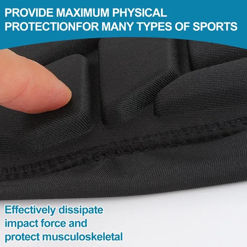 Vista 3 de Codera acolchada de compresión para deportes, paquete de 2 almohadillas anticolisión para el antebrazo del brazo, protección anticolisión para fútbol