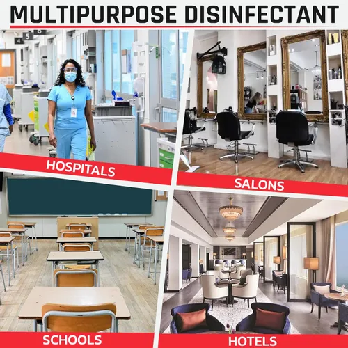 Vista 3 de Lucasol Limpiador multiusos desinfectante de grado hospitalario de un paso
