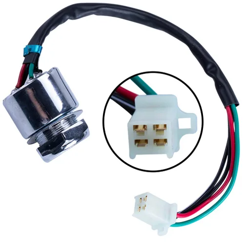 Vista 3 de Interruptor de encendido de llave de pin de 4 cables para Go Kart ATV Quad Dirt Bike Scooter motocicleta