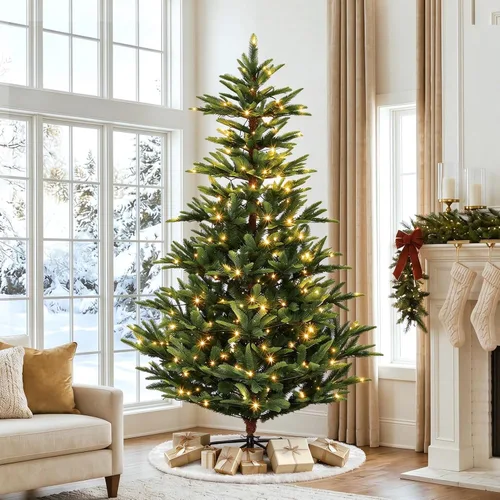 Vista 7 de 6.5ft Christmas Tree with 300 Clear Lights