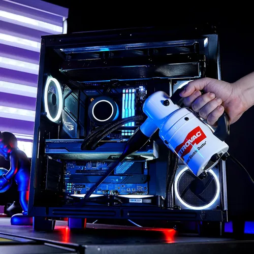Vista 7 de DataVac Plumero para computadora y limpiador, soplador de polvo electrónico y superpoderoso, ecológico