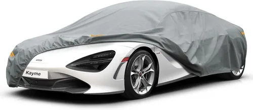 Vista 201 de Kayme Funda de Coche de Servicio Pesado Impermeable para Todo Tipo de Clima, Ajuste Personalizado para Tesla Model S, Cubierta Exterior Completa
