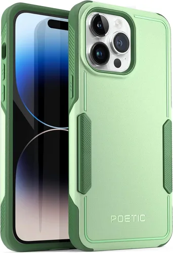 Vista 8 de Poetic Neon - Funda para iPhone 14 Pro Max, resistente de doble capa, delgada, a prueba de golpes, compatible con carga inalámbrica, antideslizante