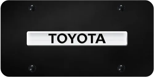 Vista 6 de Au-TOMOTIVE GOLD, INC. Logotipo negro con licencia oficial en la placa de matrícula para Toyota (negro)