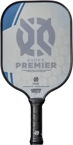 Vista 2 de Onix Evoke Premier - Paleta de pickleball aprobada por USAPA - Raquetas de pickleball rojas y azules - Opciones de peso y color disponibles