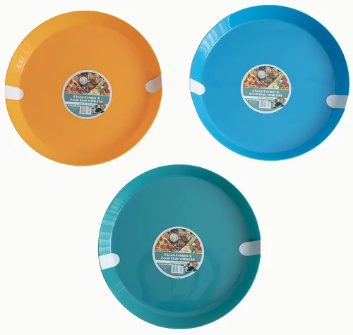 Vista 8 de Pizza Keeper redondo de 14 pulgadas (azul)