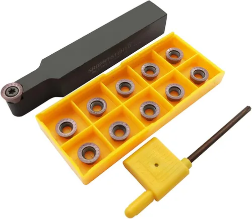 Vista 12 de Juego de soporte de inserción de herramienta de torneado de carburo indexable de vástago de 1/2 "/12 mm, 2 piezas SCACR1212H09 SCACL1212H09 2 piezas